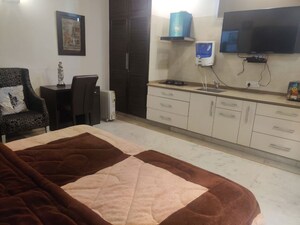 Kitchen in Studio Builder Floor at Greater Kailash I – for Rent