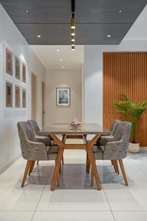 Dining area in 3 BHK Penthouse at Serene Signatures, Bhayli – for Sale