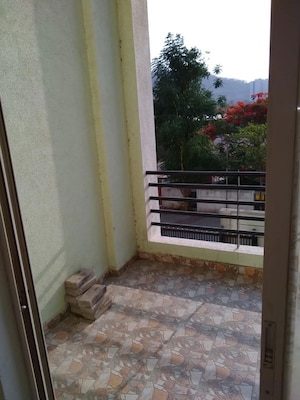 Balcony in 3 BHK Apartment at Nalinottam Residency, Pashan Sus Road – for Rent