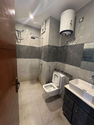 Bathroom in 3 BHK Builder Floor at Ansal Esencia-Mulberry Homes, Sector 67 – for Rent