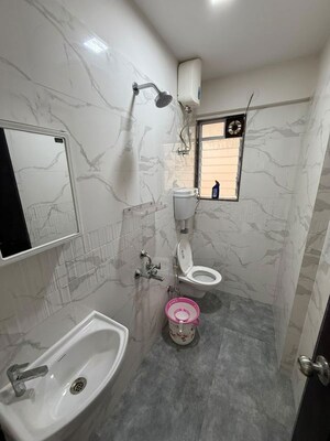 Bathroom in 1 BHK Apartment at New Ocean View, Andheri West – for Sale