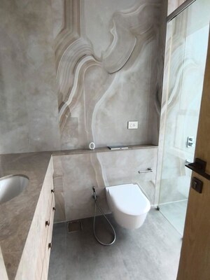 Bathroom in 3 BHK Apartment at Hubtown 25 South, Prabhadevi – for Rent