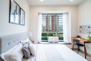 Bedroom in 2.5 BHK Apartment at Oberoi Realty Woods, Goregaon East – for Sale