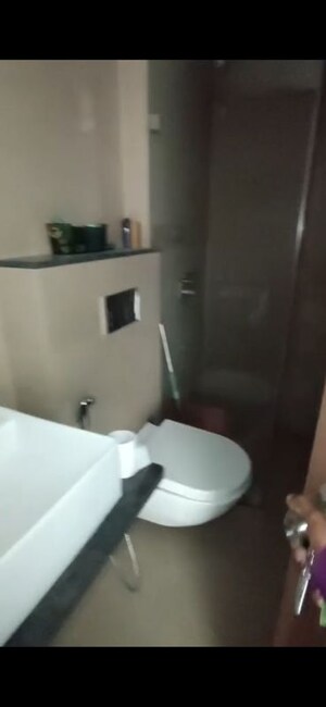 Bathroom in 2 BHK Apartment at Runwal The Central Park, Chinchwad – for Rent