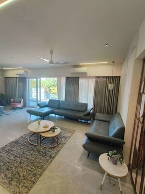 Living Room in 5 BHK Penthouse at Polaris by Swaran Raga, Sevasi – for Sale