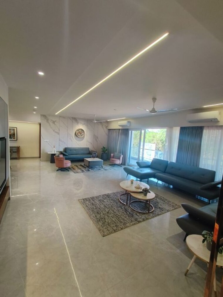 Living Room, polaris-by-swaran-raga 5 Bedroom 5940 Sq.Ft. Penthouse In Sevasi Vadodara 10646281