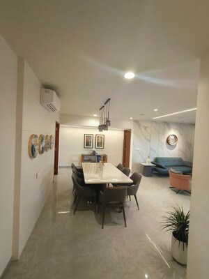 Living Room in 5 BHK Penthouse at Polaris by Swaran Raga, Sevasi – for Sale