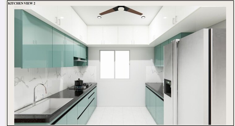 Kitchen, my-home-sayuk 3 Bedroom 1967 Sq.Ft. Apartment In Tellapur Hyderabad 10646330