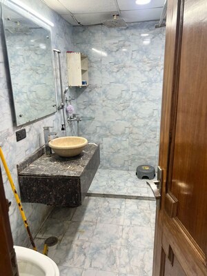 Bathroom in 2 BHK Builder Floor at Lajpat Nagar ii – for Rent