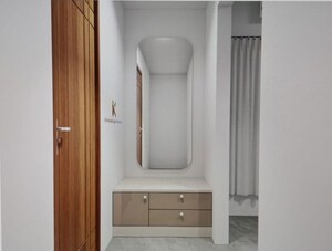 Bathroom in 3 BHK Apartment at Hallmark Sunnyside, Manchirevula – for Rent