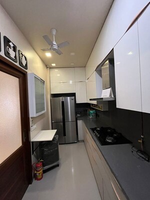 Kitchen in 2.5 BHK Apartment at Worli Sea Face – for Rent