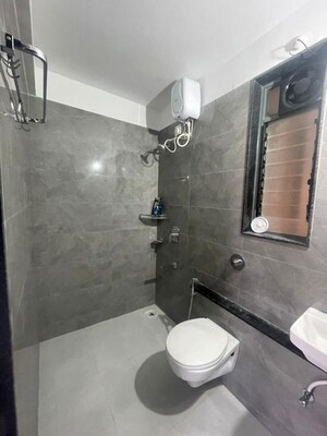 Bathroom in 2 BHK Apartment at Shapoorji Pallonji Sensorium, Hinjewadi – for Rent
