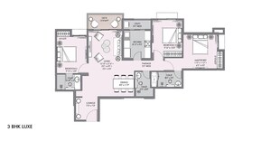 Floor Plan in 4 BHK Apartment at Lodha Sterling, Kolshet Road – for Sale