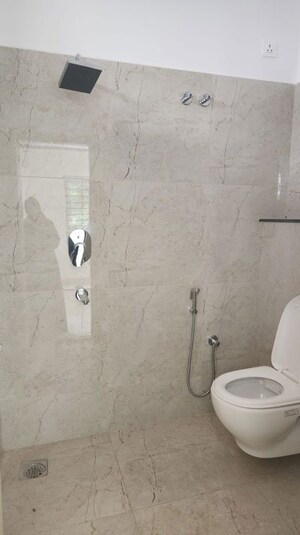 Bathroom in 3 BHK Apartment at Hallmark Sunnyside, Manchirevula – for Rent