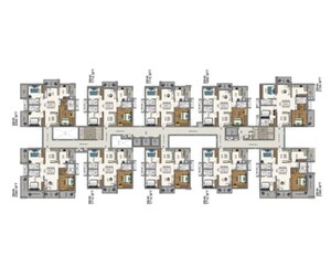 Floor Plan in 3 BHK Apartment at Khajaguda – for Sale