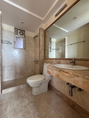 Bathroom in 3 BHK Apartment at Hiranandani Gardens Eldora, Powai – for Rent