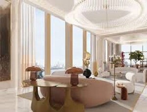 Living Room in 4 BHK Penthouse at Raj Tattva, Kapur Bawdi – for Sale