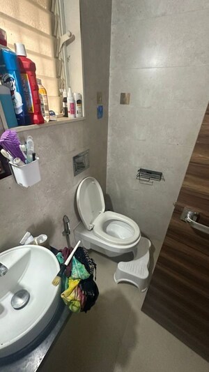 Bathroom in 2 BHK Apartment at Rosa Oasis, Thane West – for Rent