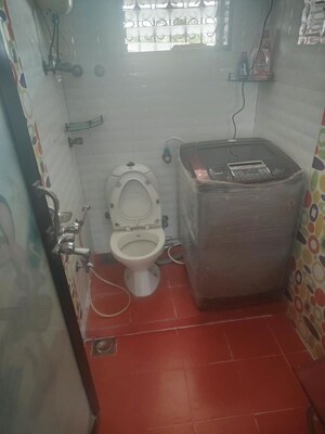 Bathroom in 2 BHK Apartment at Neet Kirtan CHS, Andheri West – for Rent