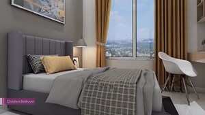 Bedroom in 2.5 BHK Apartment at Goel Ganga Altus, Kharadi – for Sale