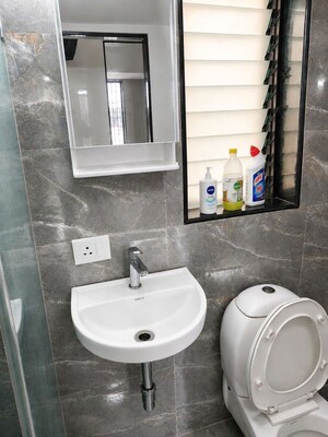 Bathroom in 2 BHK Apartment at Happy Home Residency, Mira Road – for Sale