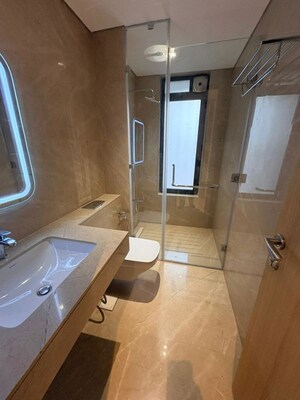 Bathroom in 3 BHK Apartment at RNA NG Eclat, Andheri West – for Rent