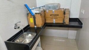 Kitchen in 1 RK Apartment at Dolphin Makhdoomi Palace, Santacruz East – for Sale