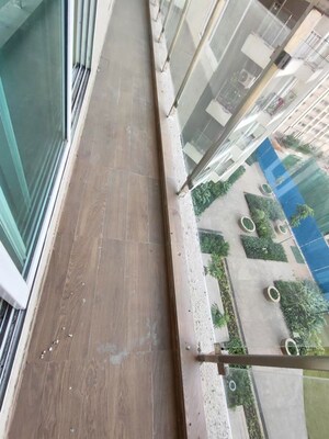 Balcony in 3 BHK Apartment at Rustomjee Verdant Vistas, Majiwada – for Sale
