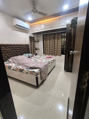 Bedroom in 3 BHK Apartment at Bhakti Avenue, Seawoods – for Rent