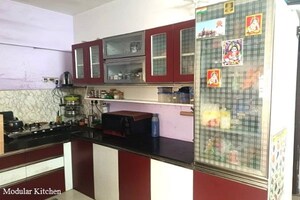 Kitchen in 1 BHK Apartment at Gulmohar Serene, Kharadi – for Rent
