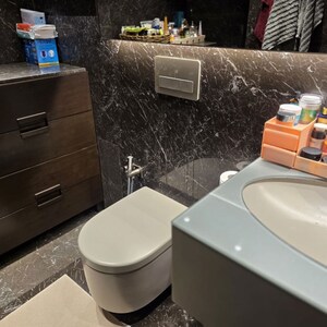 Bathroom in 4 BHK Apartment at Lodha World Crest, Worli – for Sale