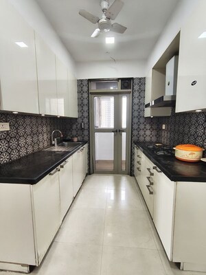 Kitchen in 3 BHK Apartment at Lodha Venezia, Parel – for Rent