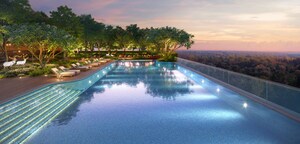 Swimming Pool in 3 BHK Apartment at Lodha Aureus, Sewri – for Sale