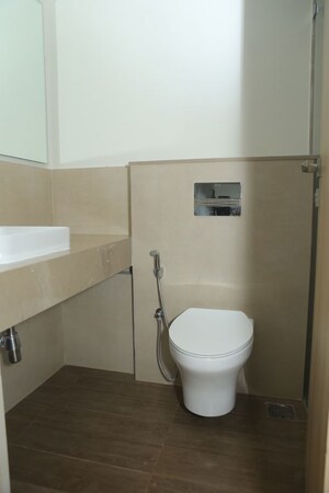 Bathroom in 3 BHK Apartment at Piramal Aranya, Byculla – for Rent