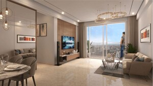Living Room in 4 BHK Apartment at Lodha Elaris, Vikhroli West – for Sale
