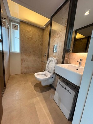 Bathroom in 2 BHK Apartment at Oshiwara Basera CHS, Andheri West – for Rent