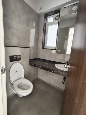 Bathroom in 2 BHK Apartment at LnT Crescent Bay T3, Parel – for Rent