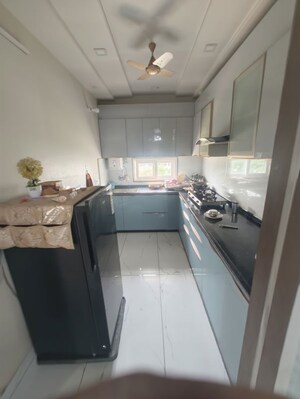 Kitchen in 3 BHK Apartment at SN Hare Krishna Heights, Patrakar Colony – for Sale