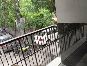 Balcony in 3 BHK Builder Floor at Malviya Nagar – for Rent