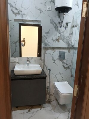 Bathroom in 3 BHK Builder Floor at Malviya Nagar – for Rent