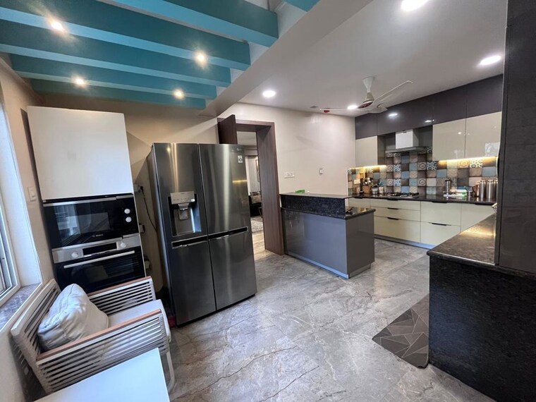 Living Room, marvel-cascada 3.5 Bedroom 2200 Sq.Ft. Apartment In Balewadi Pune 10647991