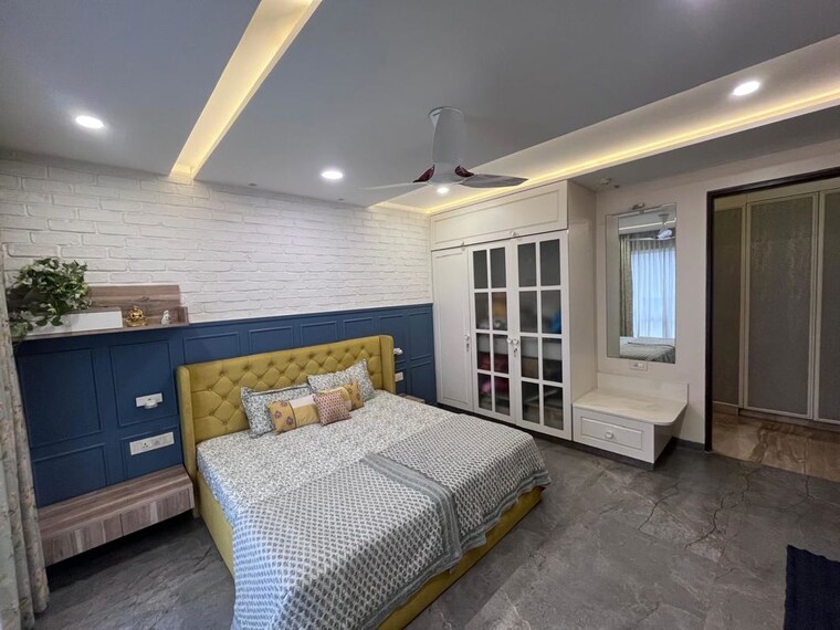 Bedroom, marvel-cascada 3.5 Bedroom 2200 Sq.Ft. Apartment In Balewadi Pune 10647991