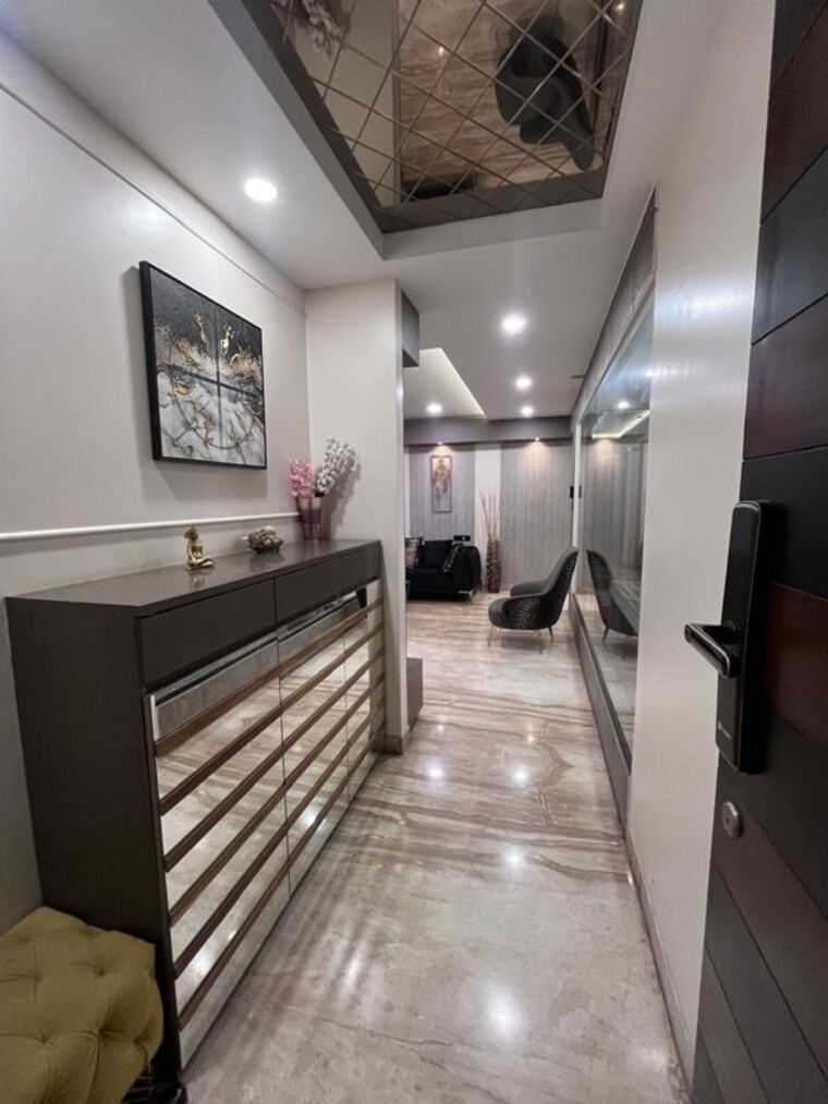 Kitchen, marvel-cascada 3.5 Bedroom 2200 Sq.Ft. Apartment In Balewadi Pune 10647991