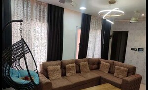 Living Room in 2 BHK Apartment at Unique K Ville, Ravet – for Rent