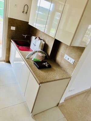 Kitchen in 3.5 BHK Apartment at Godrej Meridien, Sector 106 – for Rent