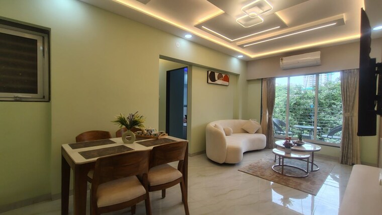 Living Room, aquarock-aquarose 2 Bedroom 586 Sq.Ft. Apartment In Malad West Mumbai 10648031