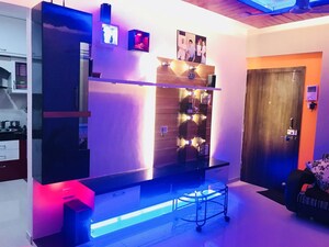 Living Room in 2 BHK Apartment at Shyama Wisteria, Chikhali – for Rent