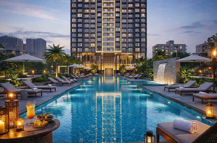 Swimming Pool, shapoorji-pallonji-nine-arcs 2 Bedroom 671 Sq.Ft. Apartment In Santacruz East Mumbai 10648047