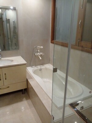 Bathroom in 5 BHK Builder Floor at Panchsheel Enclave – for Rent