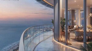 Balcony in 3 BHK Apartment at Runwal Malabar, Malabar Hill – for Sale